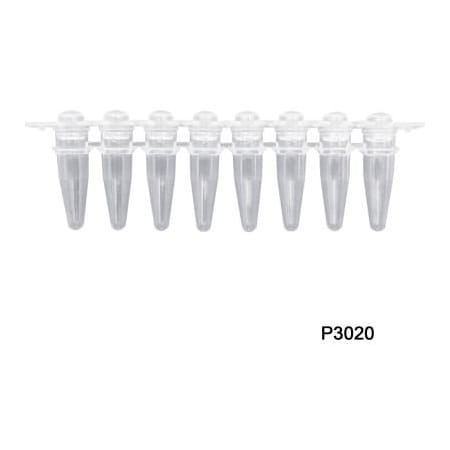 MTC BIO MTC Bio PureAmp 8 Strips PCR Tube with Separated Domed Caps, 120 Pack P3020